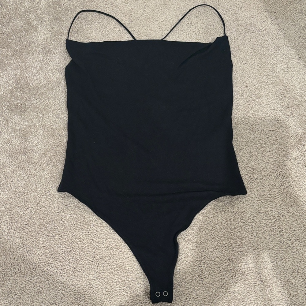 Abercrombie & Fitch Black Spaghetti Strap Bodysuit